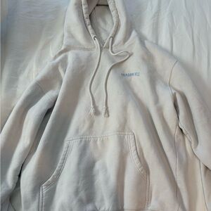 Shadow Hill Men's Cream Crewneck Hoodie with Subtle Logo
